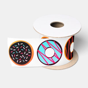 Ruban En Satin Donuts glacés colorés