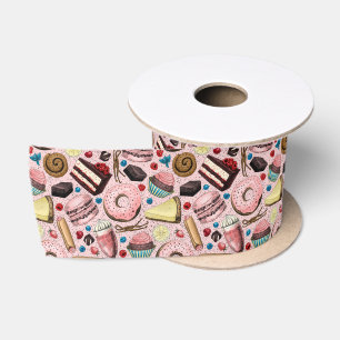 Ruban En Satin Douceurs sur rose