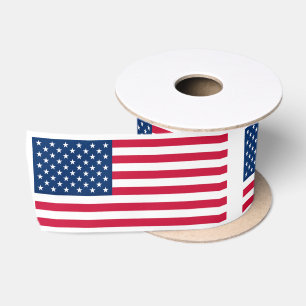 Ruban En Satin Drapeau américain - États-Unis d'Amérique - Patrio