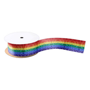 Ruban En Satin Drapeau arc-en-ciel gay pride bandes arc-en-ciel L