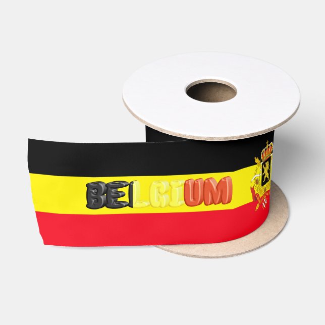 Ruban En Satin Drapeau belge (Bobine)