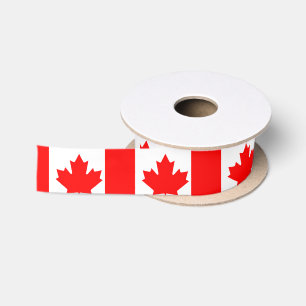Ruban En Satin Drapeau canadien