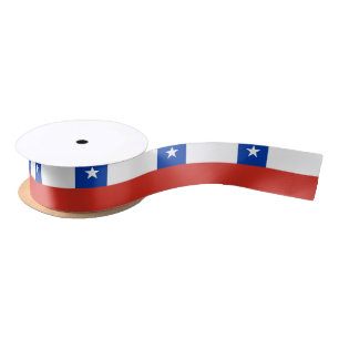Ruban En Satin Drapeau chilien patriotique
