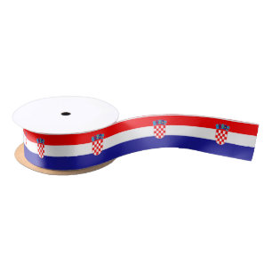 Ruban En Satin Drapeau Croatie