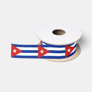 Ruban En Satin Drapeau Cuba