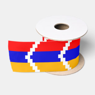 Ruban En Satin Drapeau d'Artsakh (Haut-Karabagh)