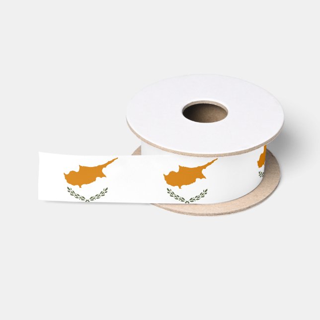 Ruban En Satin Drapeau de Chypre (Bobine)