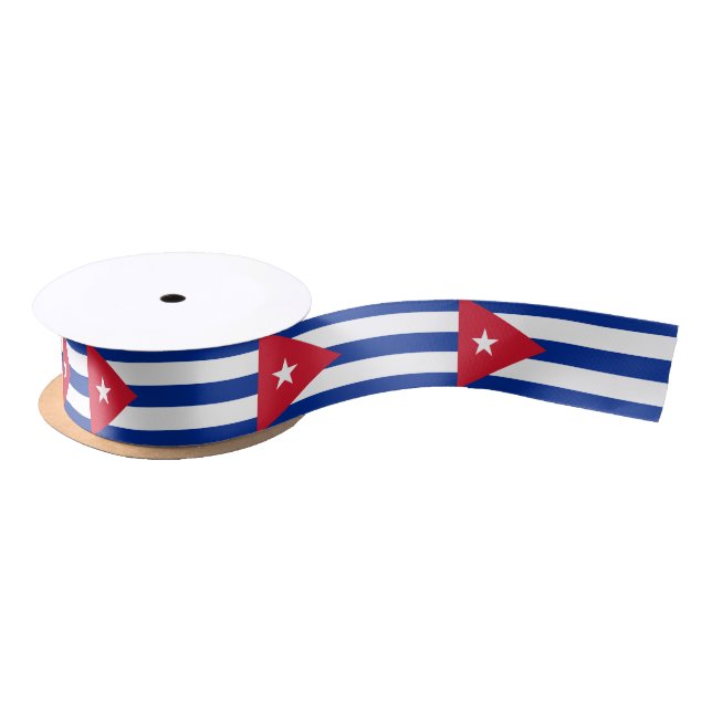 Ruban En Satin Drapeau de Cuba (Bobine)