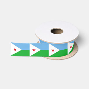 Ruban En Satin Drapeau de Djibouti