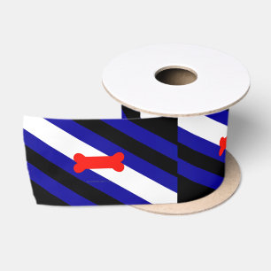 Ruban En Satin Drapeau de fierté de jeu de chiots de SlipperyJoe