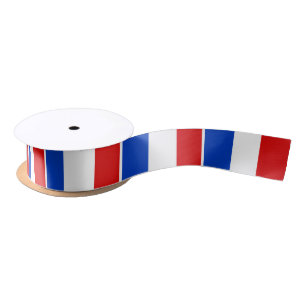 Ruban En Satin Drapeau de France