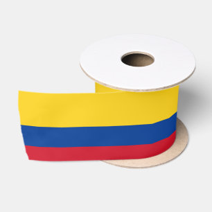 Ruban En Satin Drapeau de la Colombie