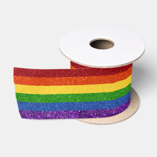 Ruban En Satin Drapeau de la Fierté arc-en-ciel LGBT Parties scin