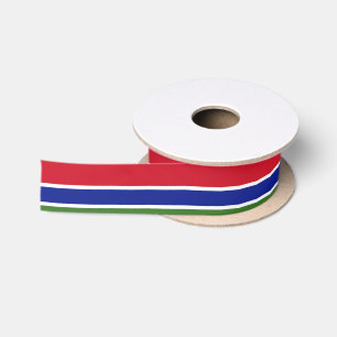 Ruban En Satin Drapeau de la Gambie