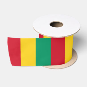 Ruban En Satin Drapeau de la Guinée
