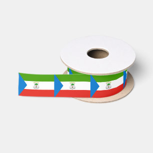 Ruban En Satin Drapeau de la Guinée équatoriale
