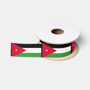Ruban En Satin Drapeau de la Jordanie