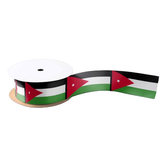 Ruban En Satin Drapeau de la Jordanie (Bobine)