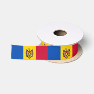 Ruban En Satin Drapeau de la Moldavie