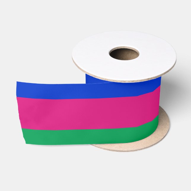 Ruban En Satin Drapeau de la République populaire du Kuban (Bobine)