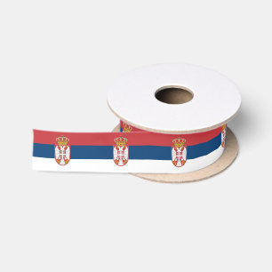 Ruban En Satin Drapeau de la Serbie