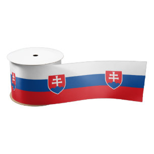 Ruban En Satin Drapeau de la Slovaquie