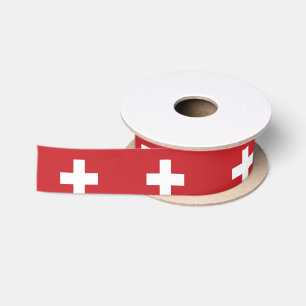 Ruban En Satin Drapeau de la Suisse