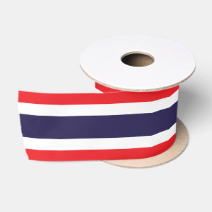 Ruban En Satin Drapeau de la Thaïlande