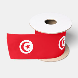 Ruban En Satin Drapeau de la Tunisie