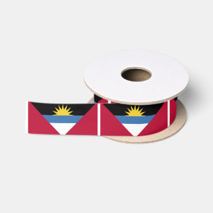 Ruban En Satin Drapeau de l'Antigua