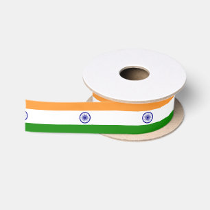 Ruban En Satin Drapeau de l'Inde