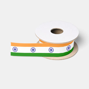 Ruban En Satin Drapeau de l'Inde