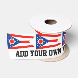 Ruban En Satin Drapeau de l'Ohio
