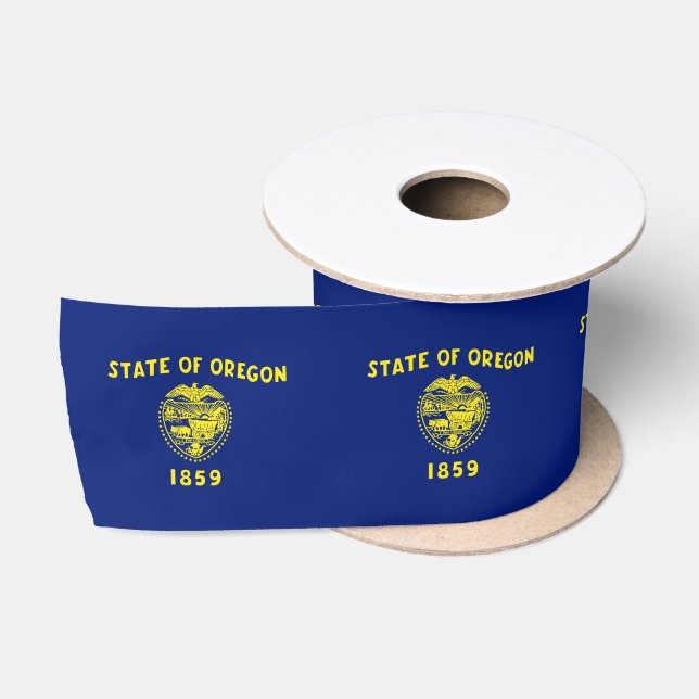 Ruban En Satin Drapeau de l'Oregon (Bobine)