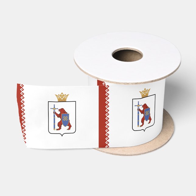Ruban En Satin Drapeau de Mari El (Bobine)