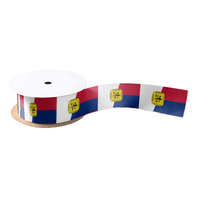 Ruban En Satin Drapeau de Memphis, Tennessee Satin Ribbon (Bobine)