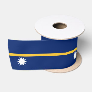 Ruban En Satin Drapeau de Nauru