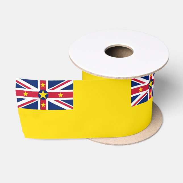 Ruban En Satin Drapeau de Niue (Bobine)