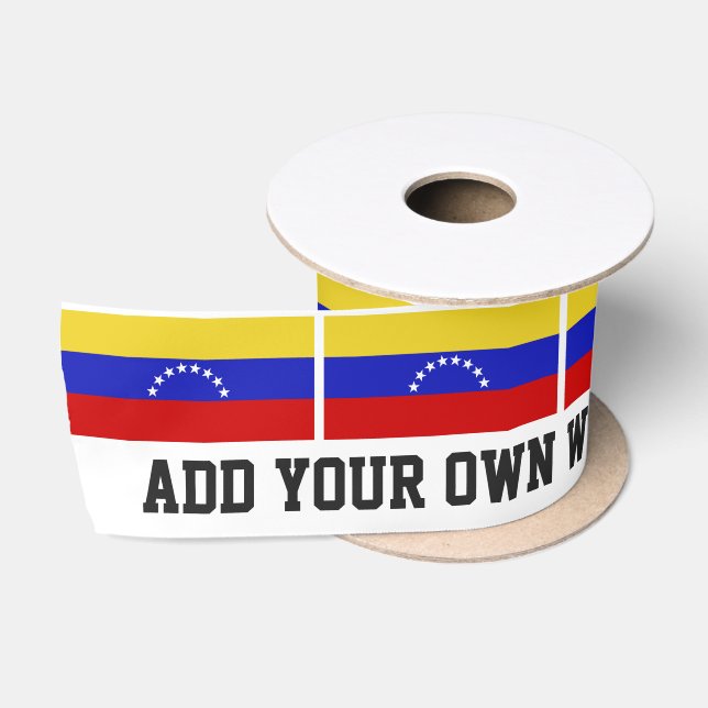 Ruban En Satin Drapeau de Venezuala (Bobine)