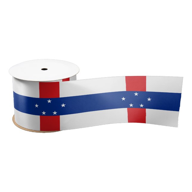 Ruban En Satin Drapeau des Antilles Pays-Bas (Bobine)