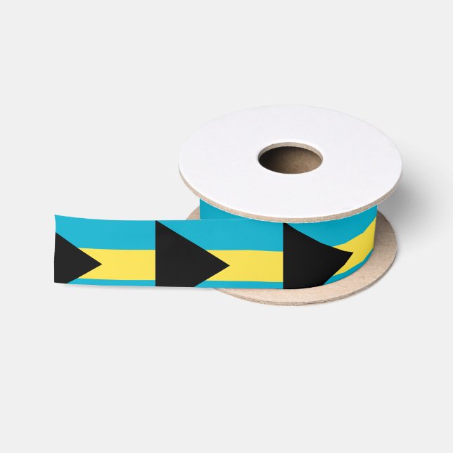 Ruban En Satin Drapeau des Bahamas (Bobine)