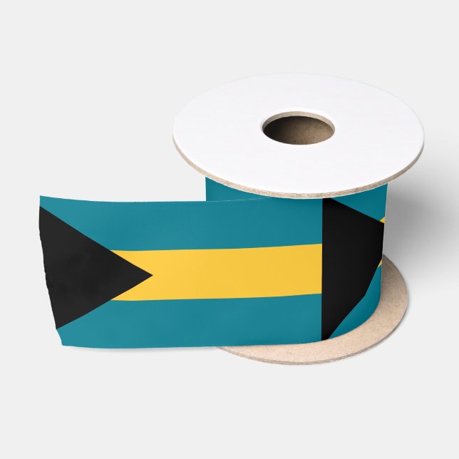 Ruban En Satin Drapeau des Bahamas (Bobine)