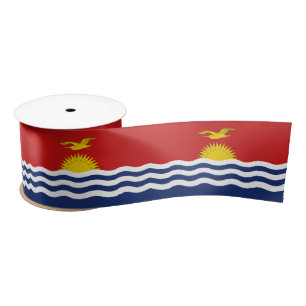 Ruban En Satin Drapeau des Kiribati