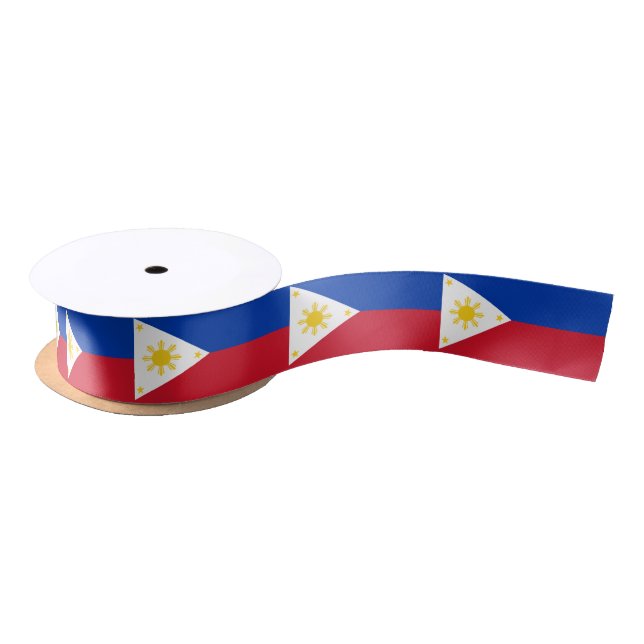 Ruban En Satin Drapeau des Philippines (Bobine)