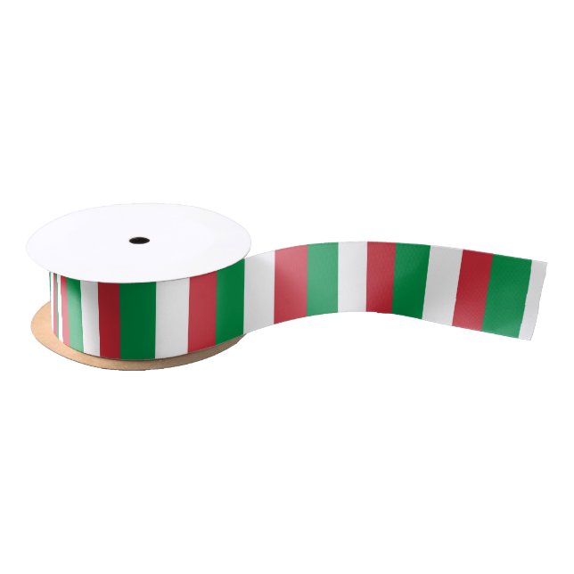 Ruban En Satin Drapeau d'Italie (Bobine)