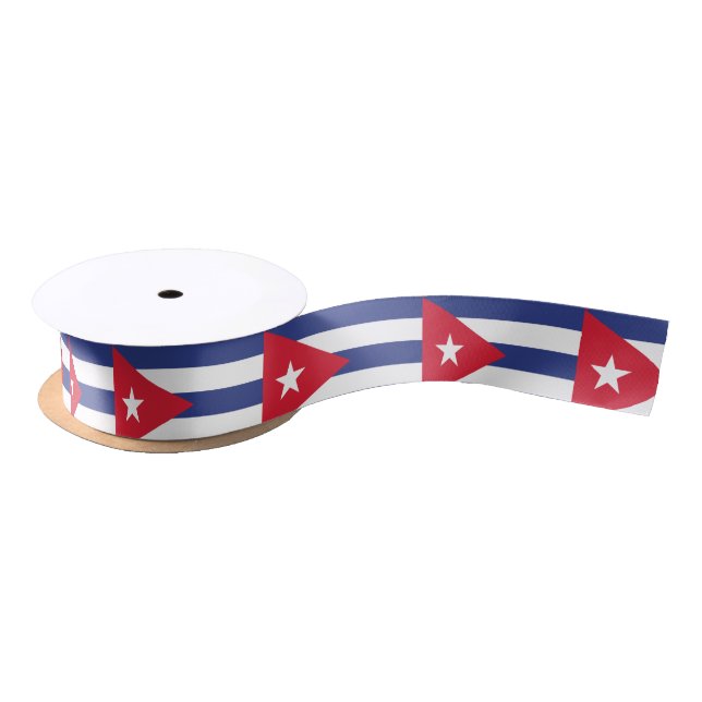 Ruban En Satin Drapeau du Cuba (Bobine)