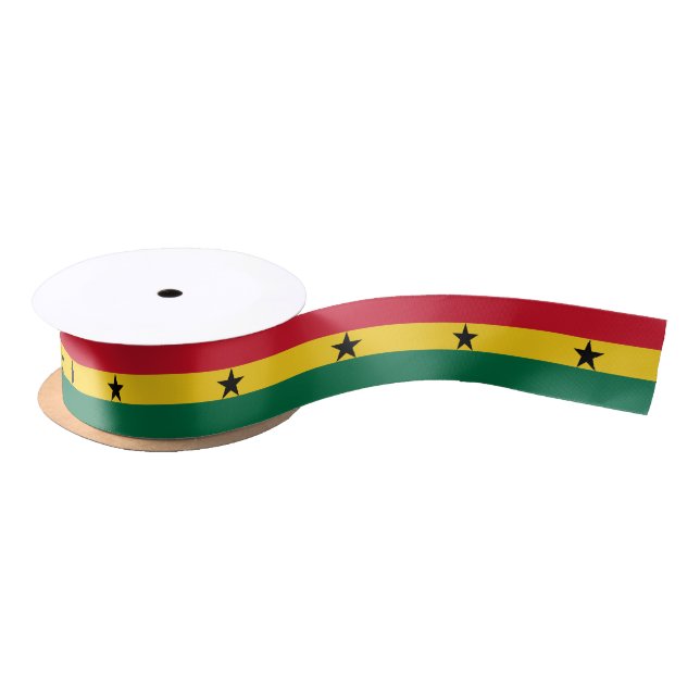 Ruban En Satin Drapeau du Ghana (Bobine)