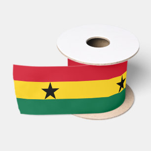 Ruban En Satin Drapeau du Ghana