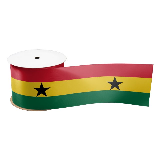 Ruban En Satin Drapeau du Ghana (Bobine)