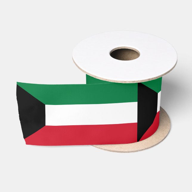 Ruban En Satin Drapeau du Koweït (Bobine)